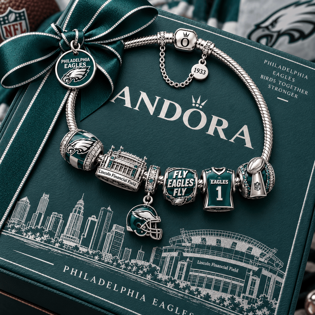 PLDE Silver Charm Bracelet Set PTT