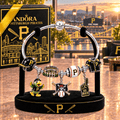 PITTS Silver Charm Bracelet Set TMH