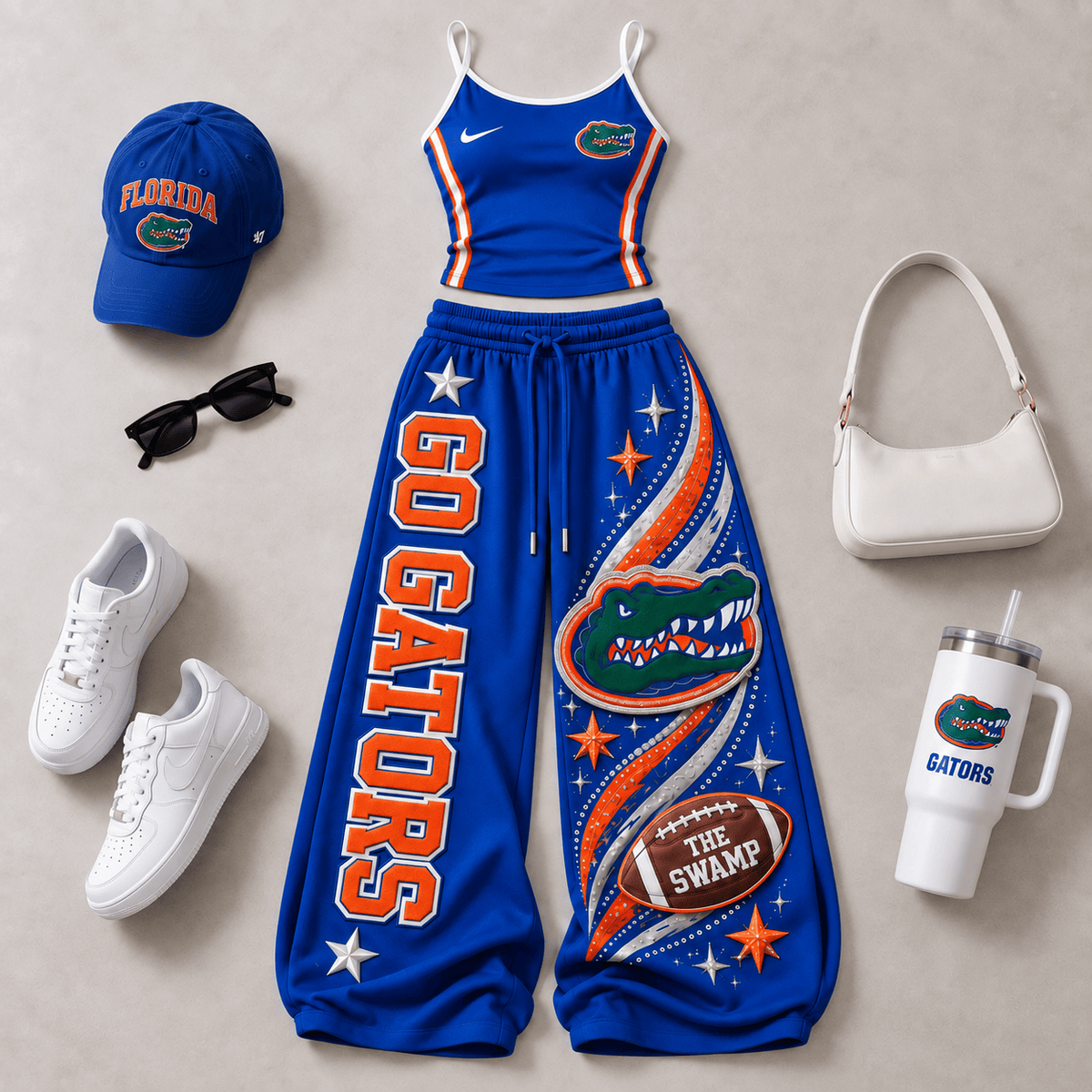 Premium FGT Sports-Inspired Cami & Wide-Leg Pants Set BMD