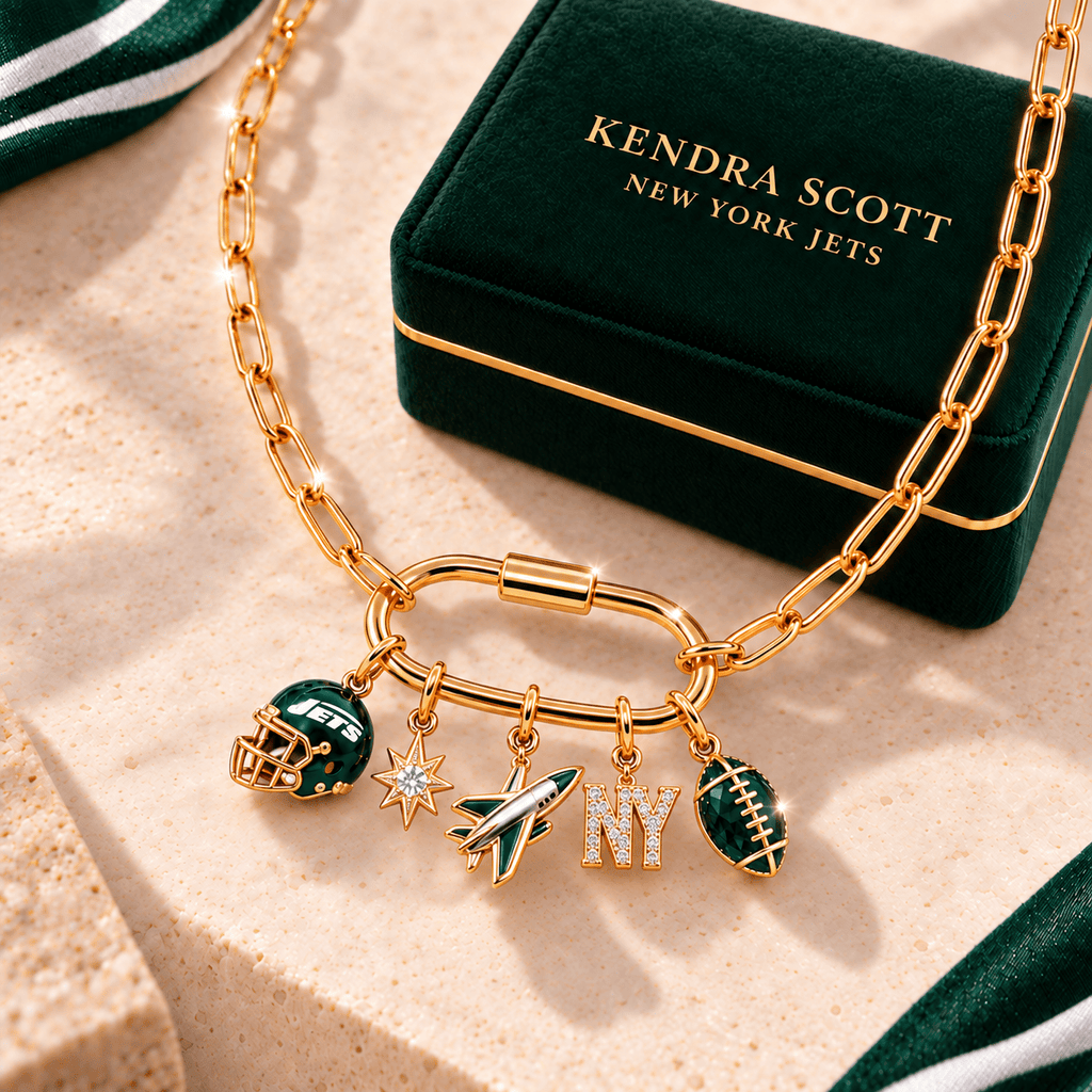 NYJ Solid Gold Chain with Diamond Pendant TMH