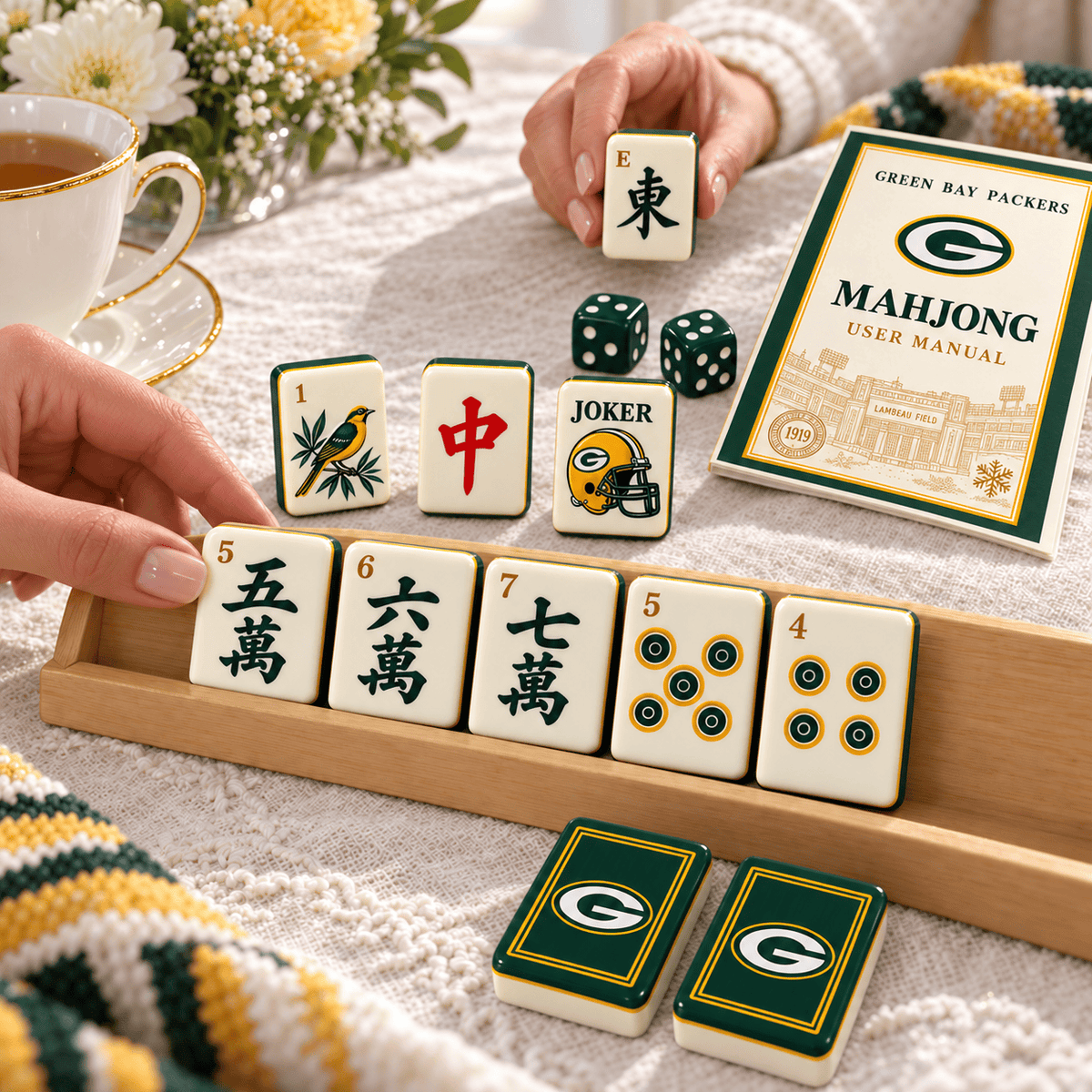 Premium GBP Mahjong Tiles Set TTMH