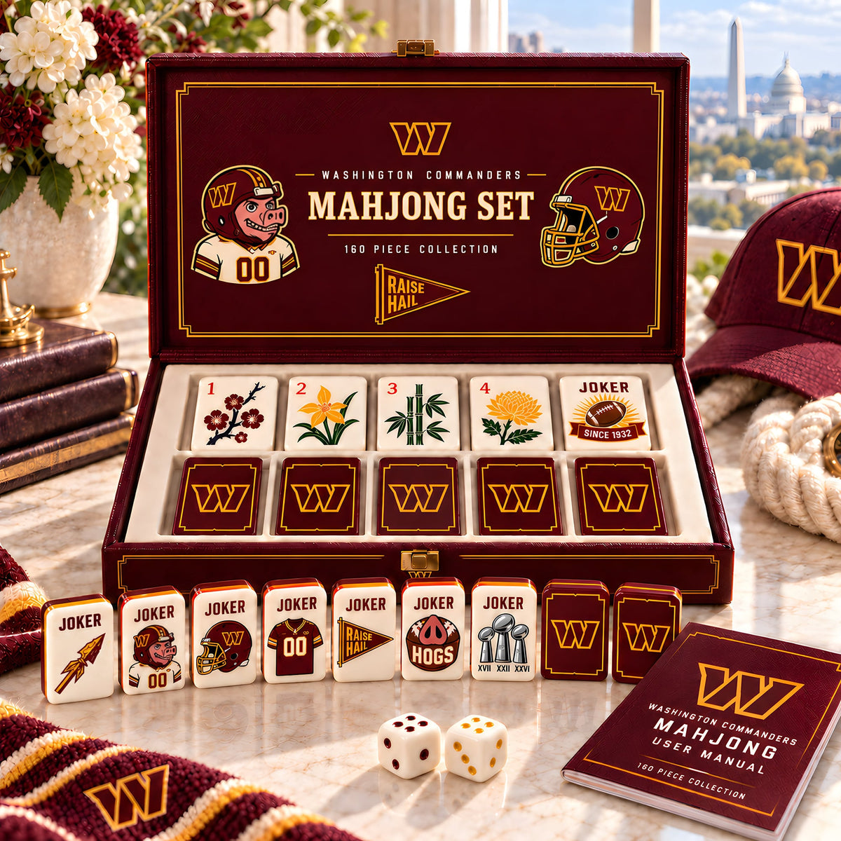 Premium WCD Mahjong Tiles Set TTMH