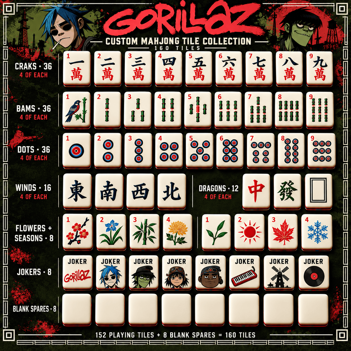 GRL Premium Mahjong Set – Game Night Edition PNPA