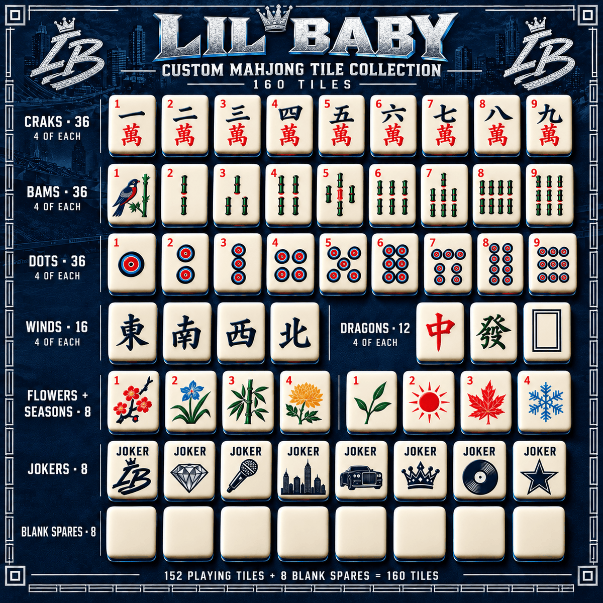 LBB Premium Mahjong Set – Game Night Edition PNPA