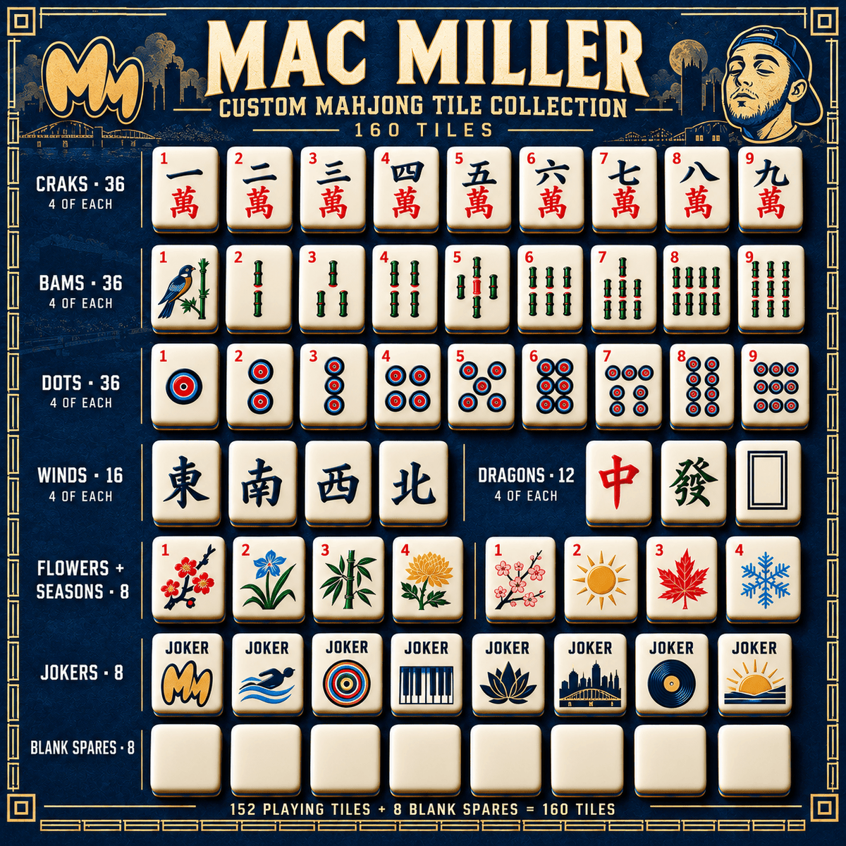 MCML Premium Mahjong Set – Game Night Edition PNPA