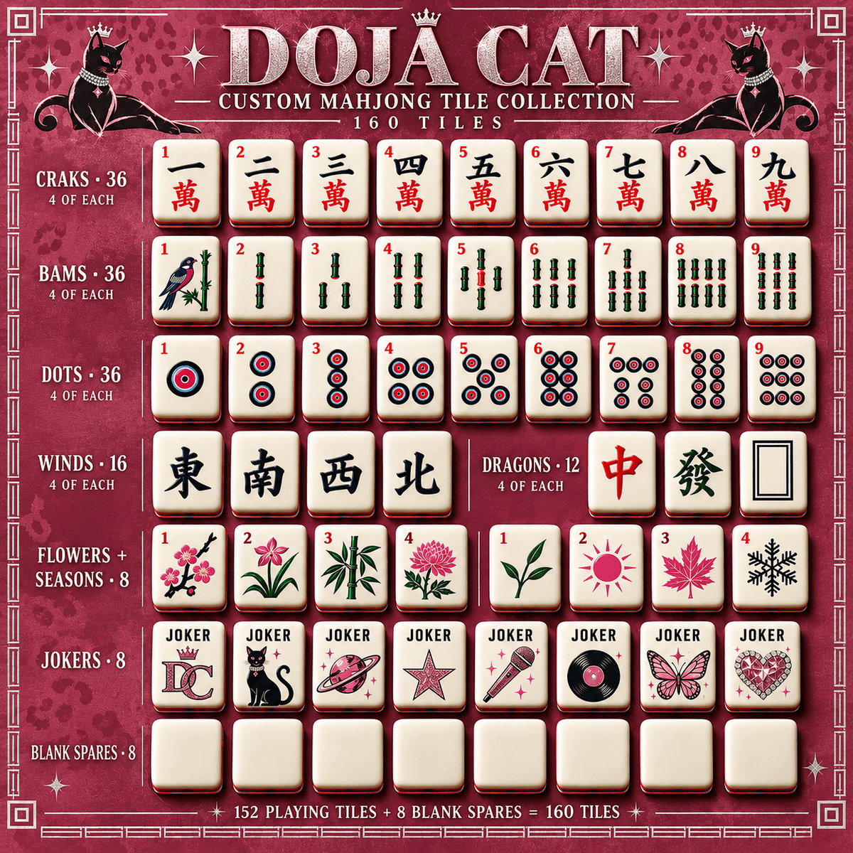 DJC Premium Mahjong Set – Game Night Edition PNPA