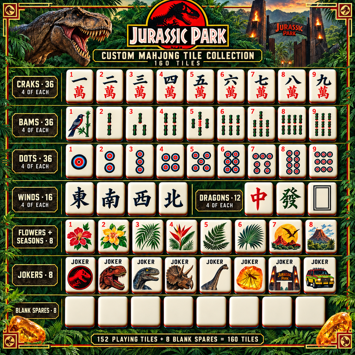 JAP Premium Mahjong Set – Game Night Edition PNPA