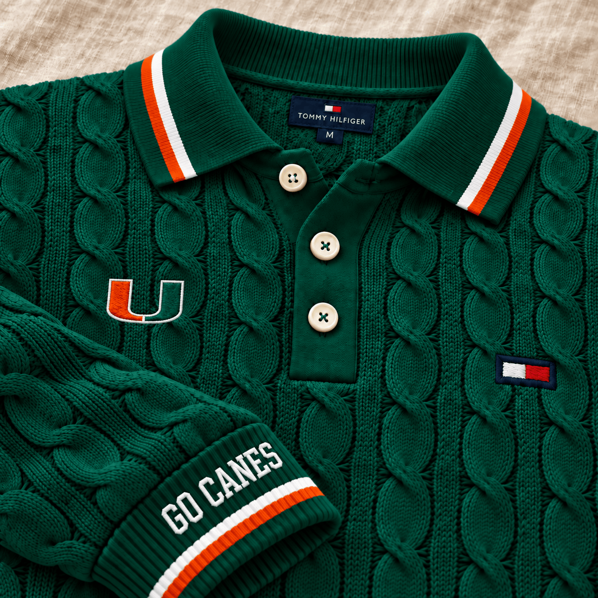 MHC Premium Cable-Knit Polo TTTT