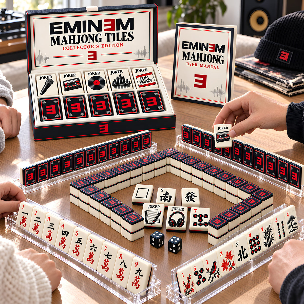 Premium EMN Mahjong Tiles Set PVNA