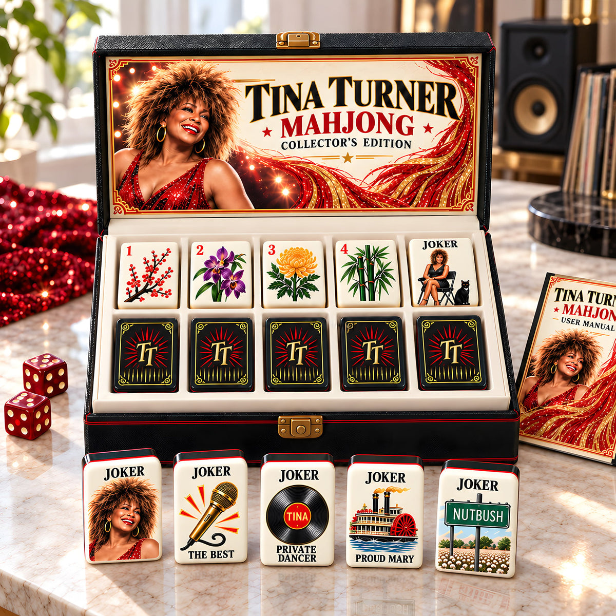 Premium TNTN Mahjong Tiles Set PVNA