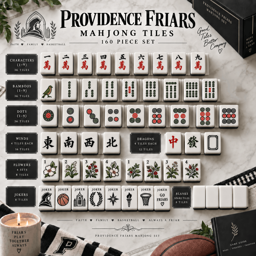Premium PVF Mahjong Tiles Set TNSM
