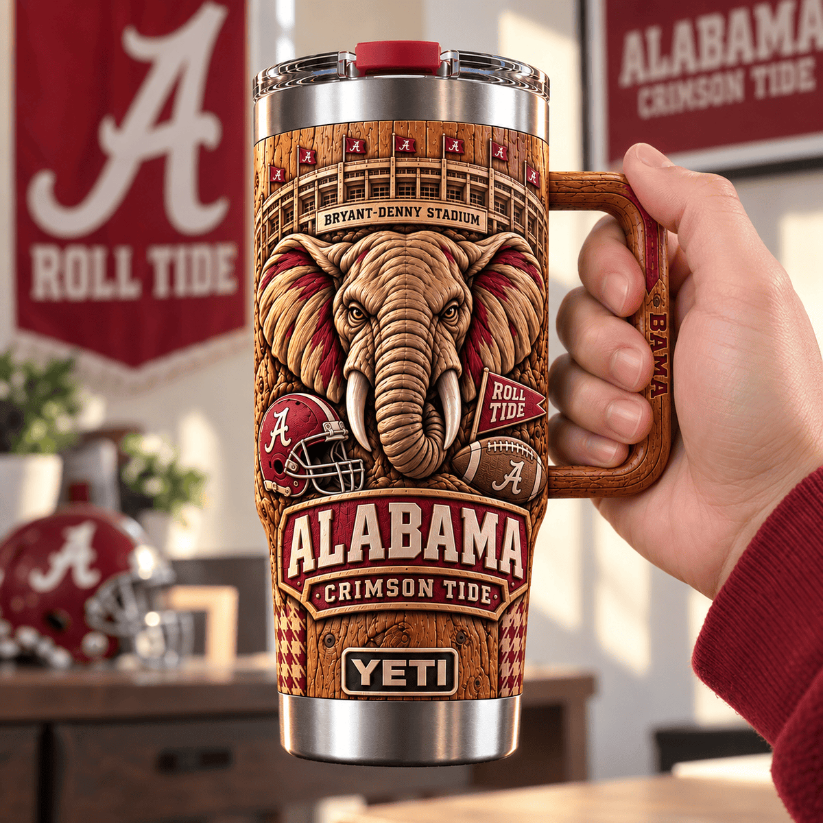 ACT 40oz Woodgrain Relief Tumbler NTTB