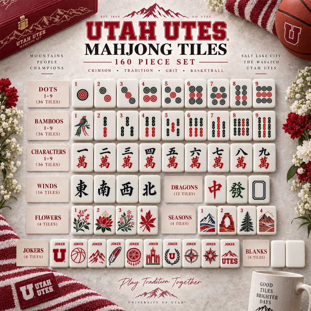 Premium UTUT Mahjong Tiles Set TNSM