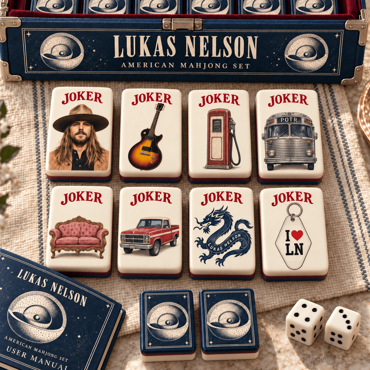 Premium LKNS Mahjong Tiles Set TTMH