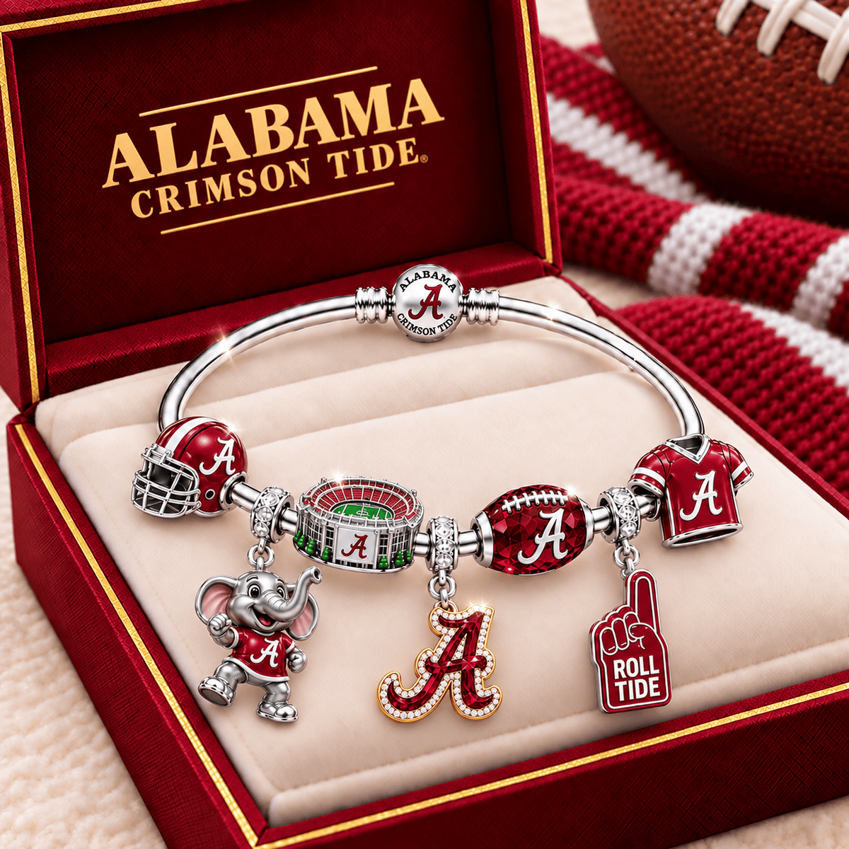 ACT Silver Charm Bracelet Set TMH