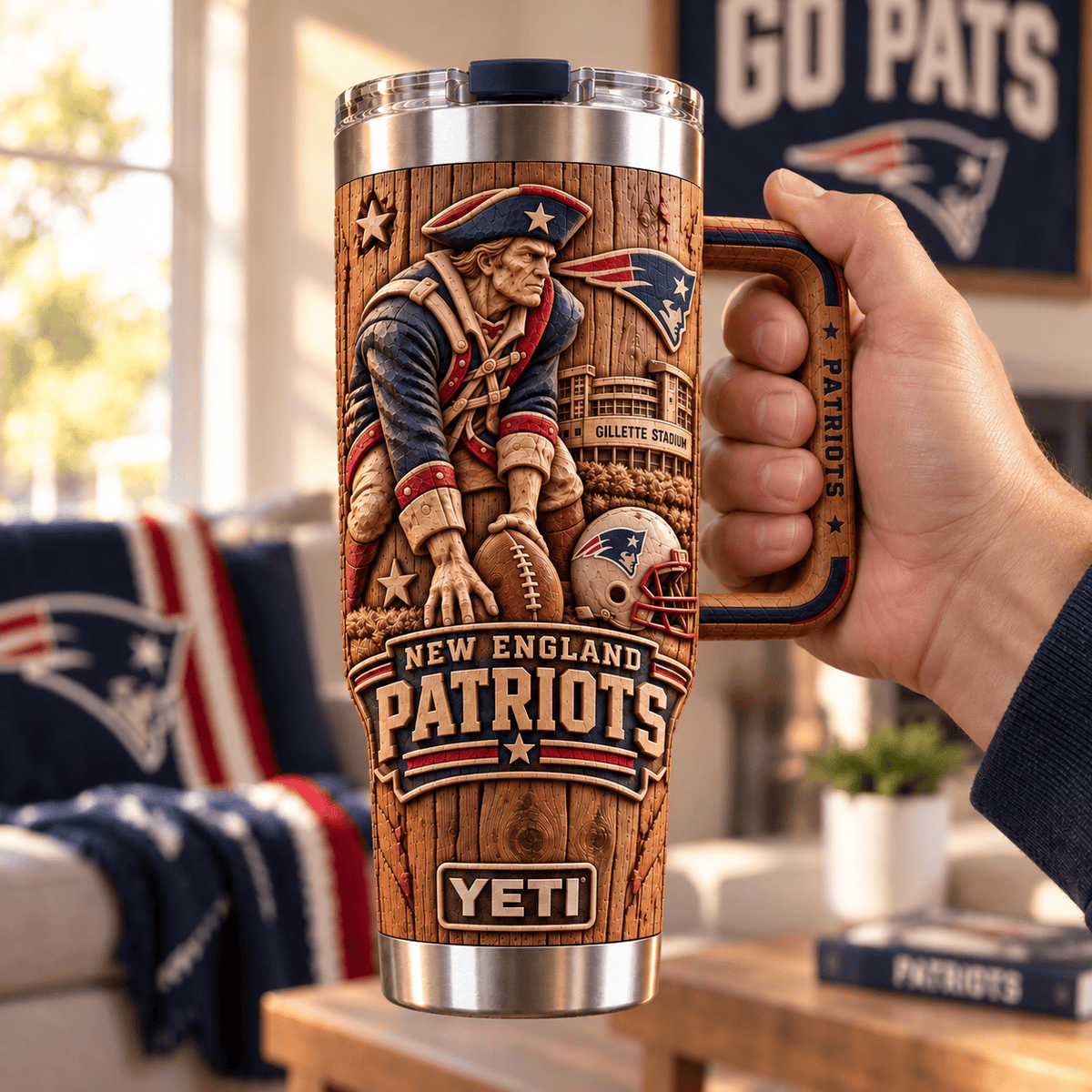 NEP 40oz Woodgrain Relief Tumbler NTTB
