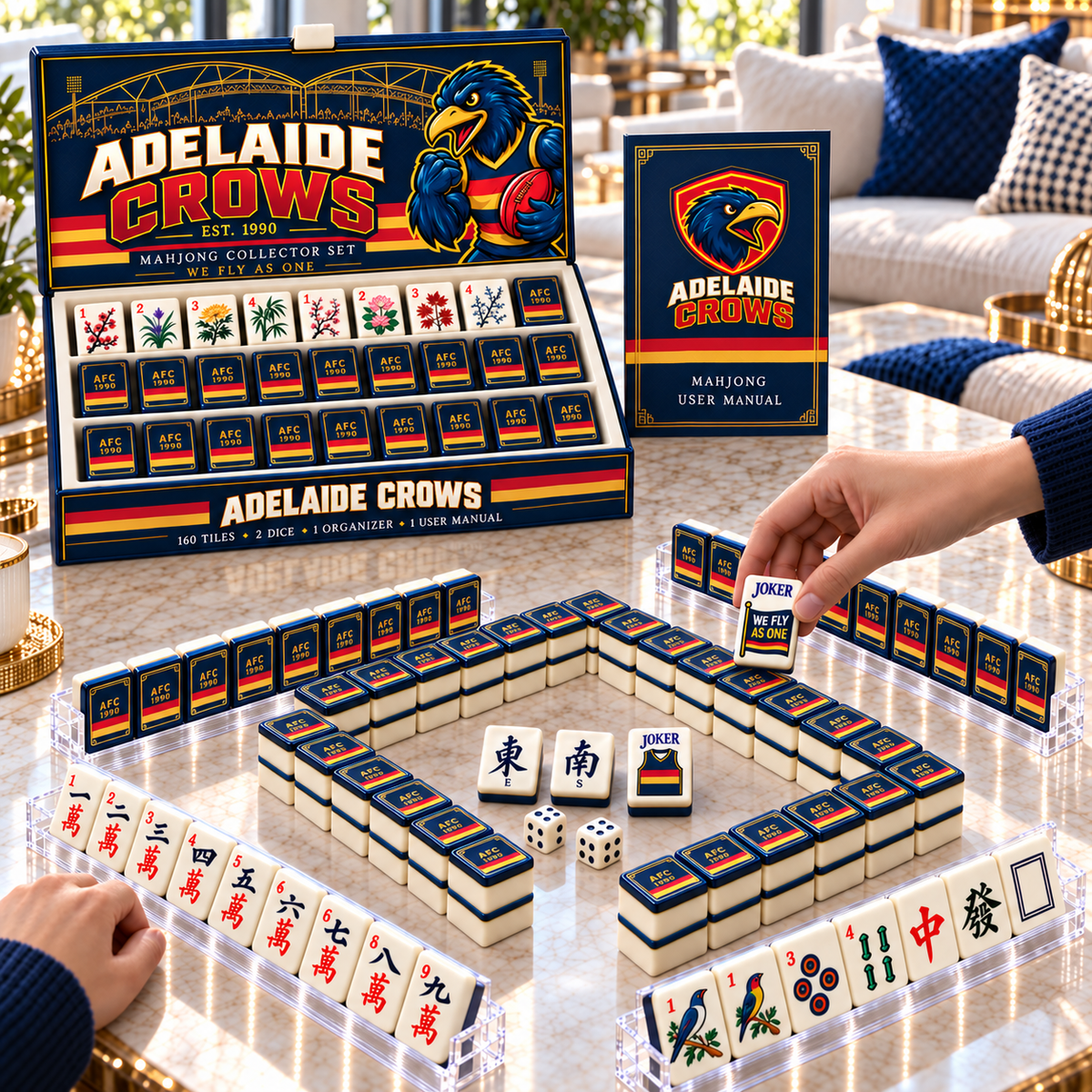 Premium ADLC Mahjong Tiles Set TTMH