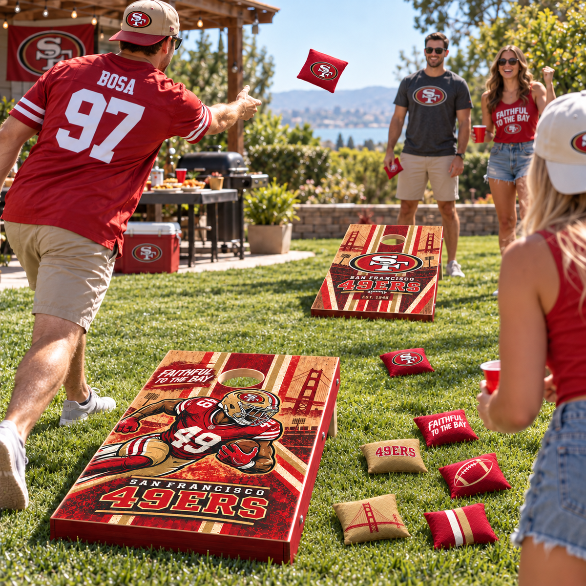 SF49 Premium Cornhole Game Set NTNA