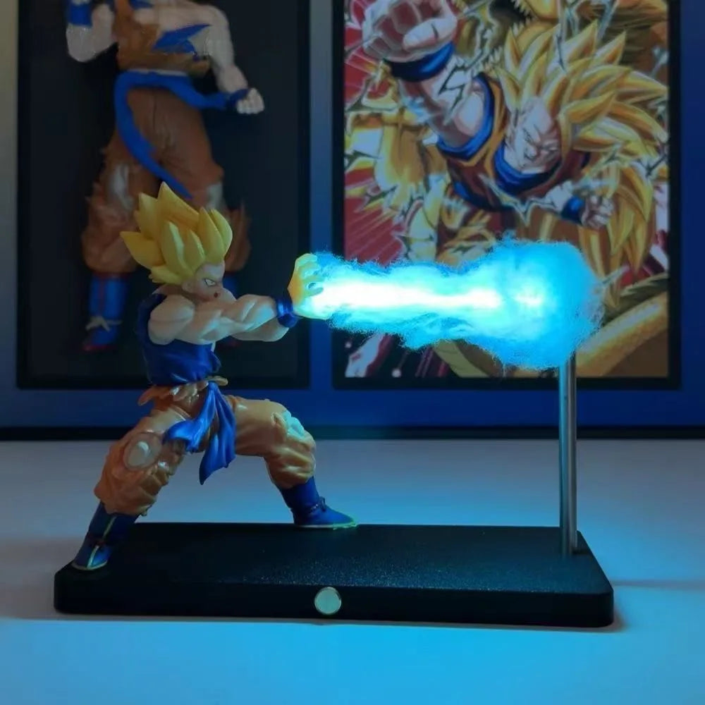 DRAGON BALL Son Goku Kamehameha night lamp desktop decoration model night anime surrounding children's toys birthday gift