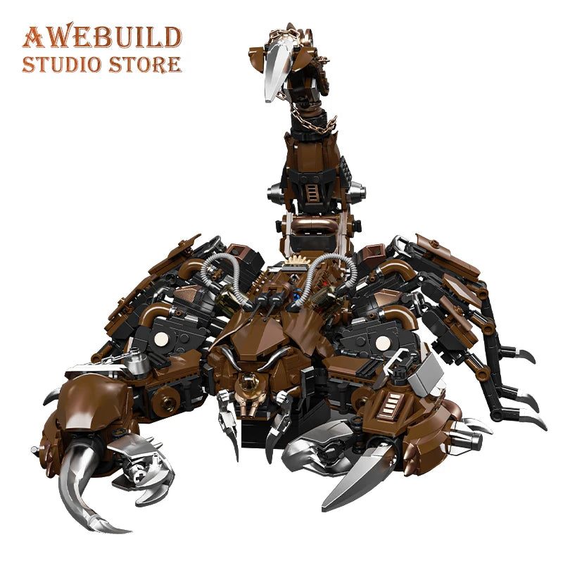 Mechanical Scorpion MOC Bricks Toys Mecha Creative Animal Model DIY Building Blocks Desk Decor Adult Children Birthday Gifts NEW