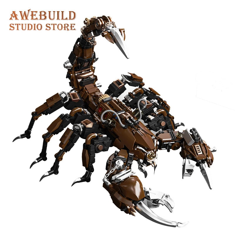 Mechanical Scorpion MOC Bricks Toys Mecha Creative Animal Model DIY Building Blocks Desk Decor Adult Children Birthday Gifts NEW